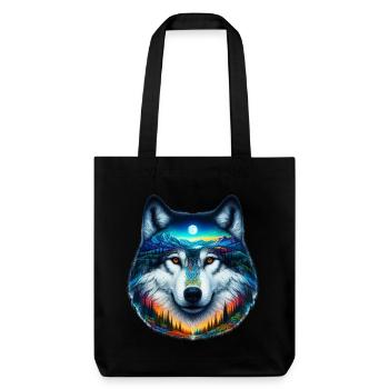 Loup - Tote bag épais recyclé Stanley/Stella - noir - Devant