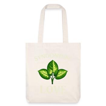 Syngonium Love - Stanley/Stella recycelter Heavyweight Stoffbeutel - Naturweiß - Vorne