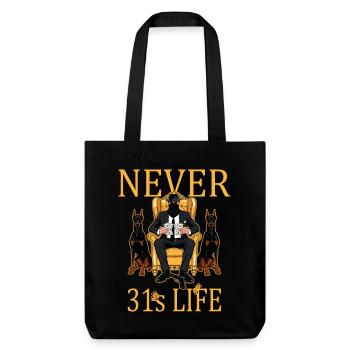 Never 31 - Stanley/Stella Heavyweight Recycled Tote Bag - black - Front