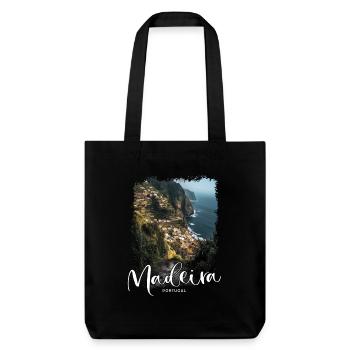 Île de Madère Portugal Vacances Visites Souvenirs - Tote bag épais recyclé Stanley/Stella - noir - Devant