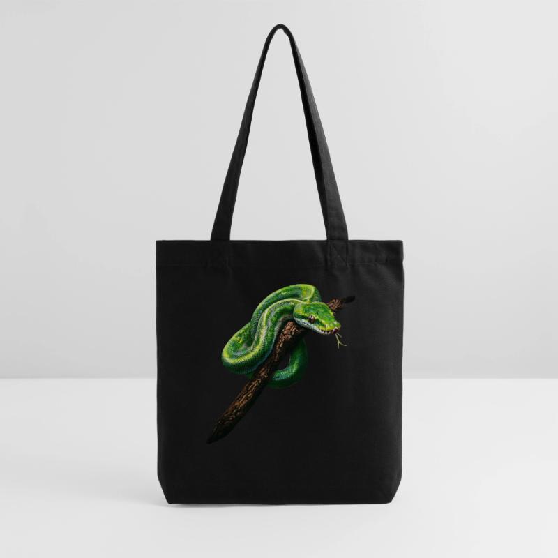 Arbre vert Python Serpents Amoureux Terrarium Tote bag épais recyclé Stanley/Stella