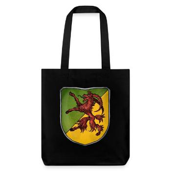 Armoiries bouc rouge - Tote bag épais recyclé Stanley/Stella - noir - Devant