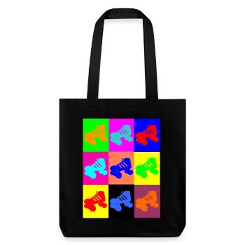 Colorful Roller Skate - Stanley/Stella Heavyweight Recycled Tote Bag - black - Front