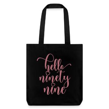 Bonjour Quatre-vingt-dix-neuf mignons anniversaire de 99 ans - Tote bag épais recyclé Stanley/Stella - noir - Devant