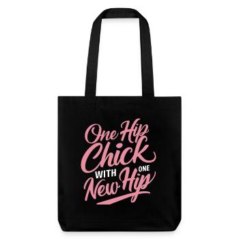 Cool and strong with a new hip - Stanley/Stella Heavyweight Recycled Tote Bag - black - Front