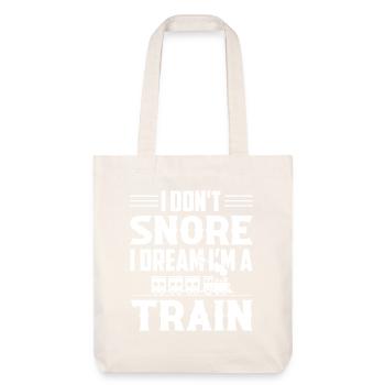Train Lover Locomotive Model Railway - Stanley/Stella Heavyweight Recycled Tote Bag - natural white - Front