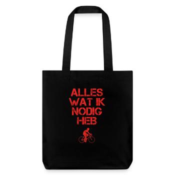 presentje wat ik nodig bicycle cycling bike - Stanley/Stella recycelter Heavyweight Stoffbeutel - Schwarz - Vorne