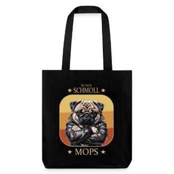 Carlin boudeur - Tote bag épais recyclé Stanley/Stella - noir - Devant
