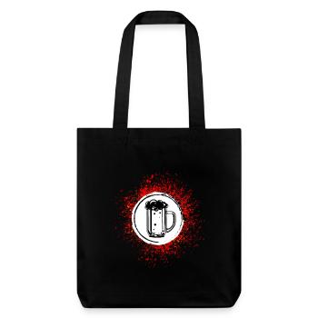 Beer Mug Beer Glass - Stanley/Stella Heavyweight Recycled Tote Bag - black - Front