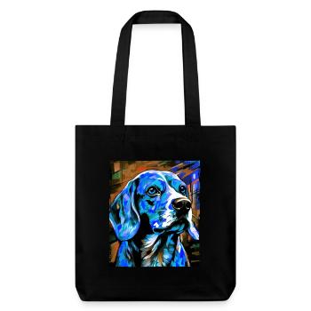 Portrait de chien beagle - Tote bag épais recyclé Stanley/Stella - noir - Devant