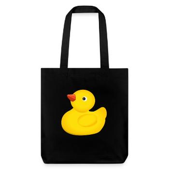 rubber duck - Stanley/Stella Heavyweight Recycled Tote Bag - black - Front
