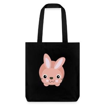 süßes rosa Häschen - Stanley/Stella Heavyweight Recycled Tote Bag - black - Front