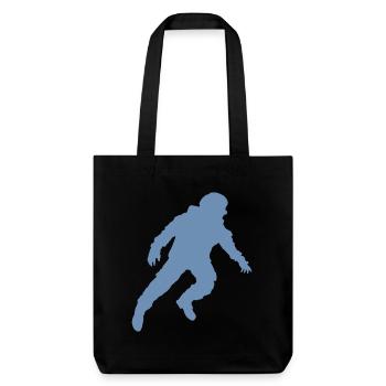 Floating Astronaut Silhouette Weightlessness - Stanley/Stella Heavyweight Recycled Tote Bag - black - Front