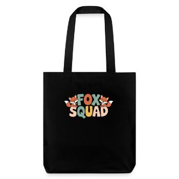 Fuchs Gruppen Design Fuchs Squad - Stanley/Stella recycelter Heavyweight Stoffbeutel - Schwarz - Vorne