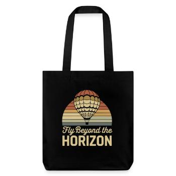 Voler au-delà de l’horizon Montgolfière - Tote bag épais recyclé Stanley/Stella - noir - Devant