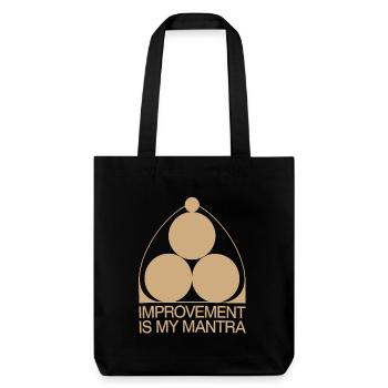 Kaizen Improvement: Improvement Is My Mantra - Stanley/Stella Heavyweight Recycled Tote Bag - black - Front