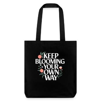 Continuez à vous épanouir à votre façon Message inspirant - Tote bag épais recyclé Stanley/Stella - noir - Devant