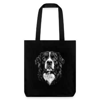Bouvier Bernois Portrait Chien Chien - Tote bag épais recyclé Stanley/Stella - noir - Devant