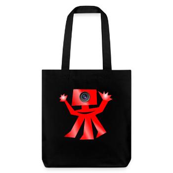 Blitzer radar laser Monster - Tote bag épais recyclé Stanley/Stella - noir - Devant
