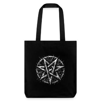 Pentagramme déchiré signe occulte - Tote bag épais recyclé Stanley/Stella - noir - Devant