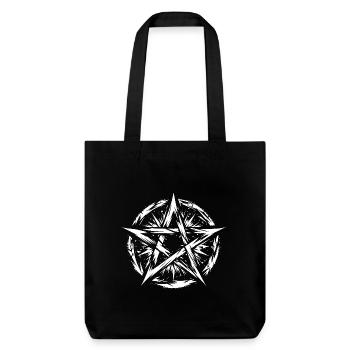Pentagramme déchiré signe occulte - Tote bag épais recyclé Stanley/Stella - noir - Devant