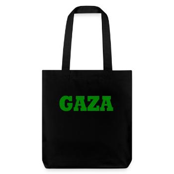 Gaza - Tote bag épais recyclé Stanley/Stella - noir - Devant