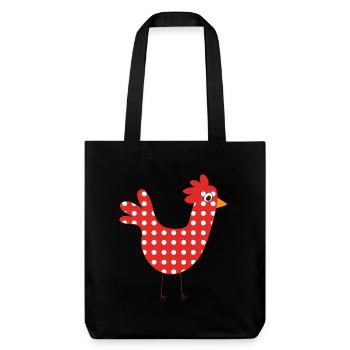 poule - Tote bag épais recyclé Stanley/Stella - noir - Devant