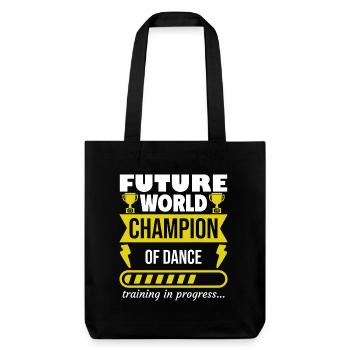 Futur champion du monde de danse,Sports,Cadeau - Tote bag épais recyclé Stanley/Stella - noir - Devant