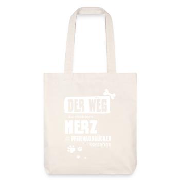 Hunde Shirt-Pfotenabdrücke - Stanley/Stella recycelter Heavyweight Stoffbeutel - Naturweiß - Vorne