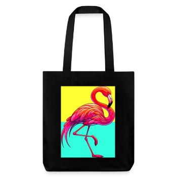 Flamant - Tote bag épais recyclé Stanley/Stella - noir - Devant