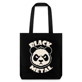 Black Metal/ Panda - Tote bag épais recyclé Stanley/Stella - noir - Devant