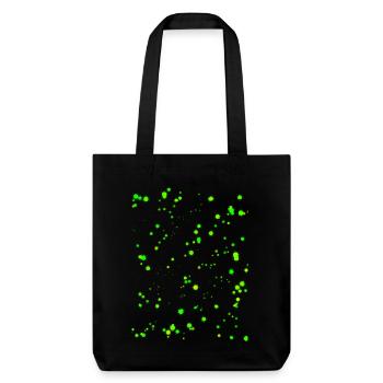 Éclaboussures de peinture vert fluo - Tote bag épais recyclé Stanley/Stella - noir - Devant