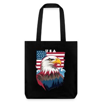 Pygargue à tête blanche - Tote bag épais recyclé Stanley/Stella - noir - Devant