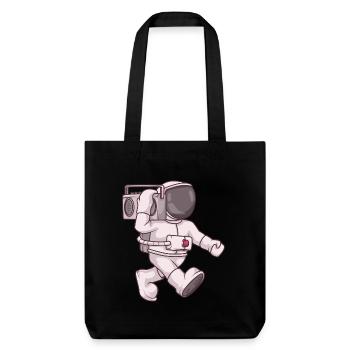 Boombox astronaute - Tote bag épais recyclé Stanley/Stella - noir - Devant