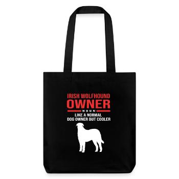 Irish wolfhound - Stanley/Stella Heavyweight Recycled Tote Bag - black - Front