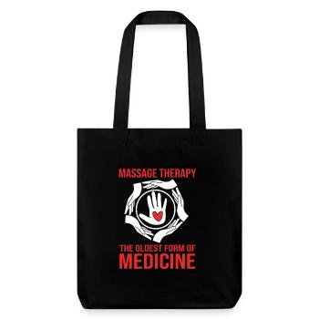 massage - Stanley/Stella Heavyweight Recycled Tote Bag - black - Front