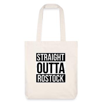 Straight Outta Rostock! | Beste Stadt - Stanley/Stella recycelter Heavyweight Stoffbeutel - Naturweiß - Vorne