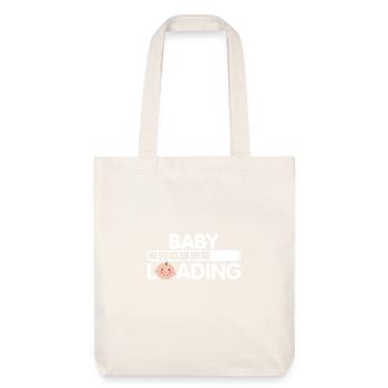 Baby wird geladen - Stanley/Stella recycelter Heavyweight Stoffbeutel - Naturweiß - Vorne