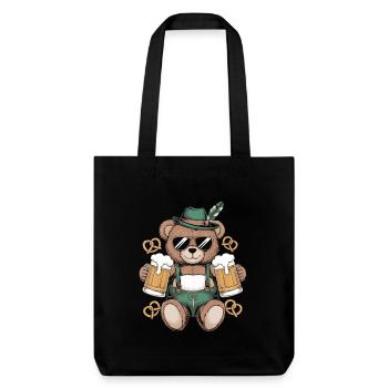 Bär Bier Bretzeln Bayern - Tote bag épais recyclé Stanley/Stella - noir - Devant