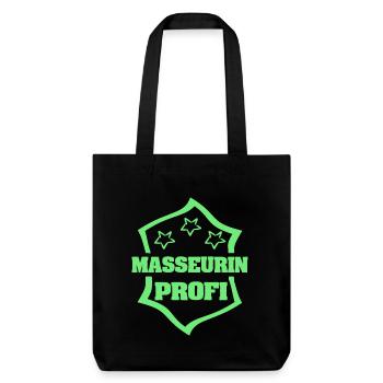 Occupation: masseuse - Stanley/Stella Heavyweight Recycled Tote Bag - black - Front