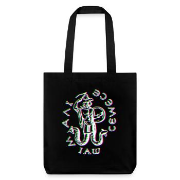 Glitched Abraxas symbol - Stanley/Stella Heavyweight Recycled Tote Bag - black - Front