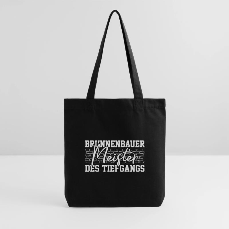 Construction de puits Maître de la profondeur Idée de constructeur de puits Tote bag épais recyclé Stanley/Stella