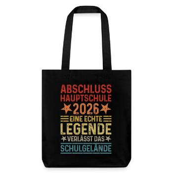 Certificat de fin d’études secondaires 2026 - Tote bag épais recyclé Stanley/Stella - noir - Devant