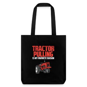 Tractor Pulling Season Fan - Stanley/Stella Heavyweight Recycled Tote Bag - black - Front