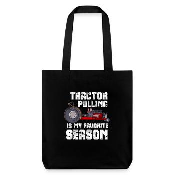 Tractor Pulling Season Fan - Stanley/Stella Heavyweight Recycled Tote Bag - black - Front