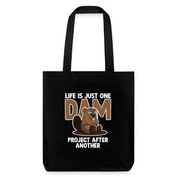 Cheeky beaver saying for beaver lovers - Stanley/Stella Heavyweight Recycled Tote Bag - black - Front