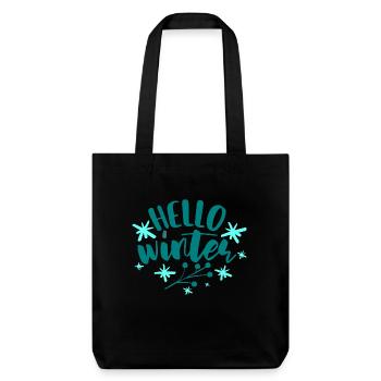 Bonjour l’hiver - Tote bag épais recyclé Stanley/Stella - noir - Devant