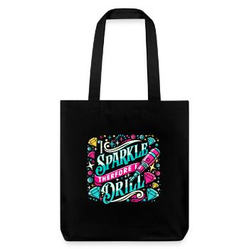 Artiste de peinture au diamant Sparkle Therfore I Drill - Tote bag épais recyclé Stanley/Stella - noir - Devant
