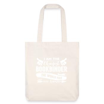 I Am The Okayest Bookbinder - Stanley/Stella Heavyweight Recycled Tote Bag - natural white - Front
