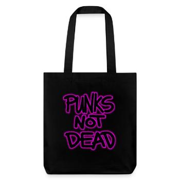 punks not dead - Stanley/Stella Heavyweight Recycled Tote Bag - black - Front